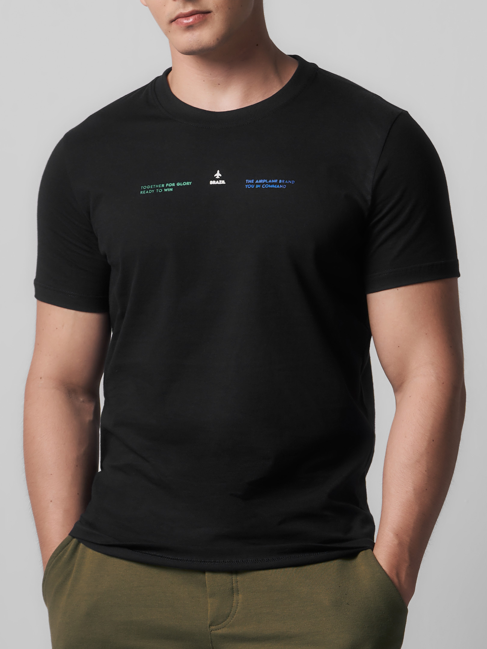 T-SHIRT GOLA O MC SLIM AERO BRASIL YOU IN COMMAND