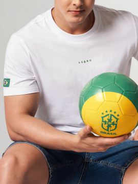 T-SHIRT GOLA O MC SLIM AERO BRASIL