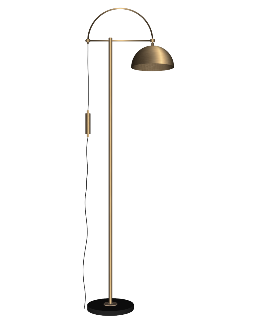Conjunto de 60 luminárias de piso