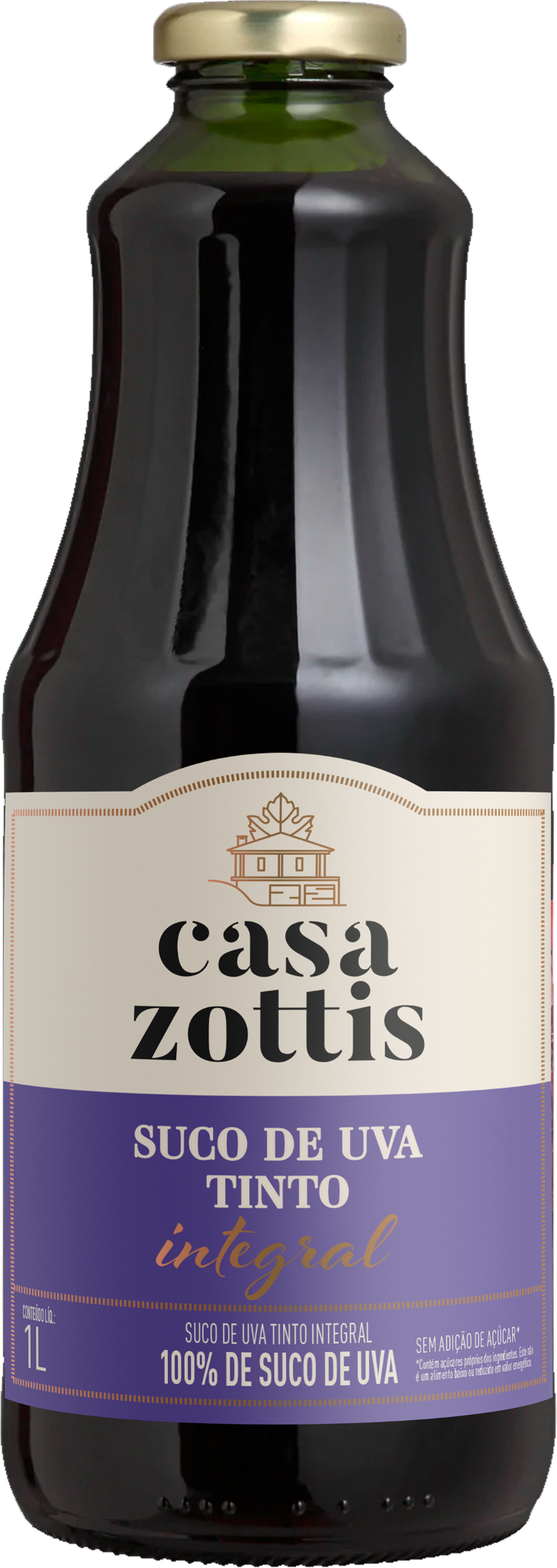 SUCO DE UVA 1 LITRO BORDO