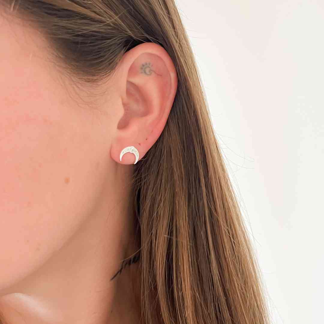 Brinco Lua Cravejada