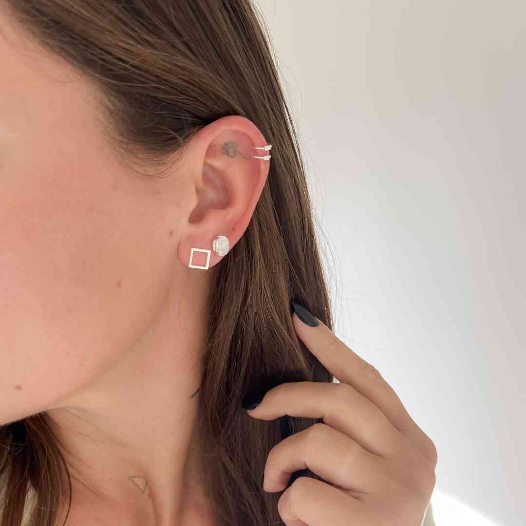 Piercing Fake Duplo Liso e Aramado