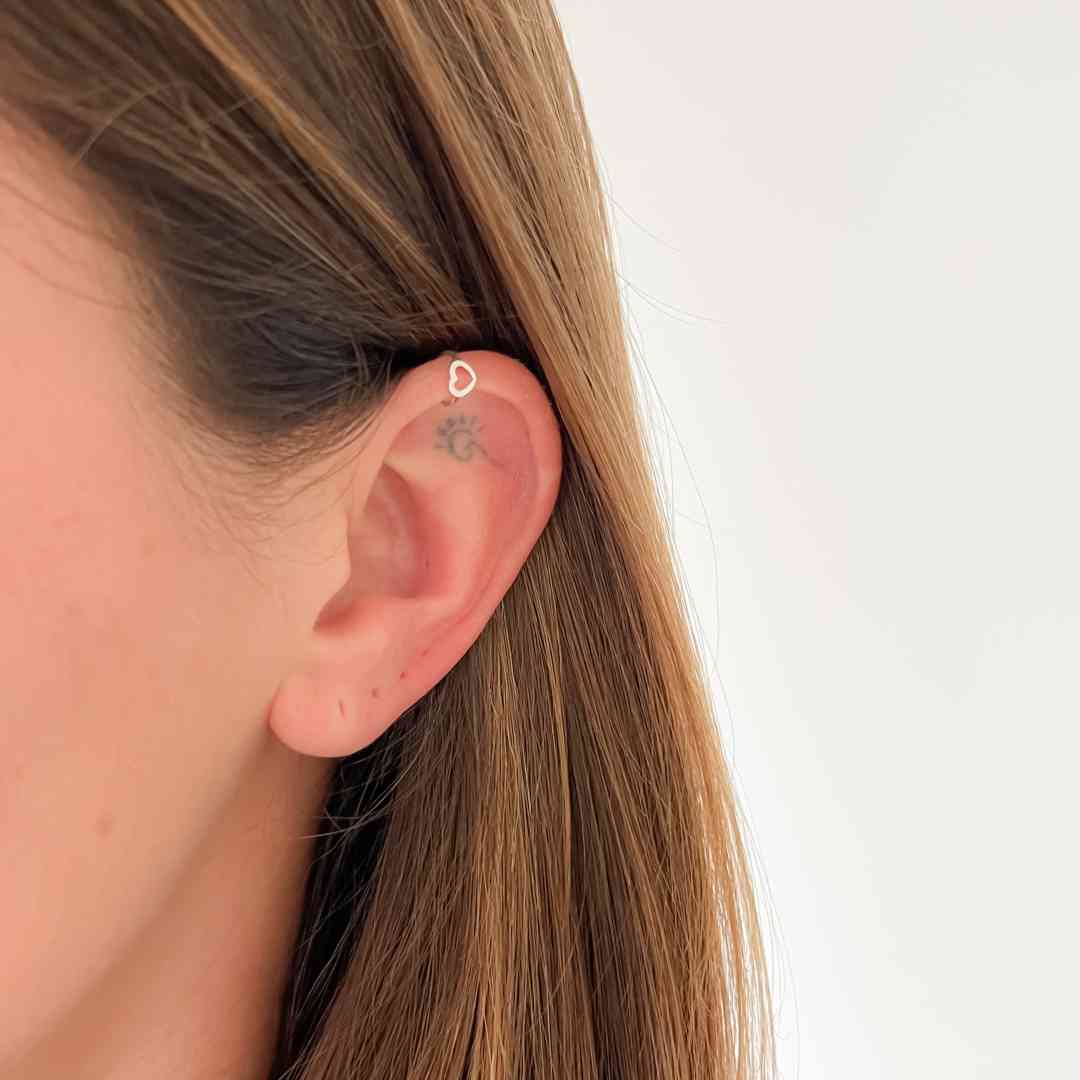 Piercing Fake Coração Mini