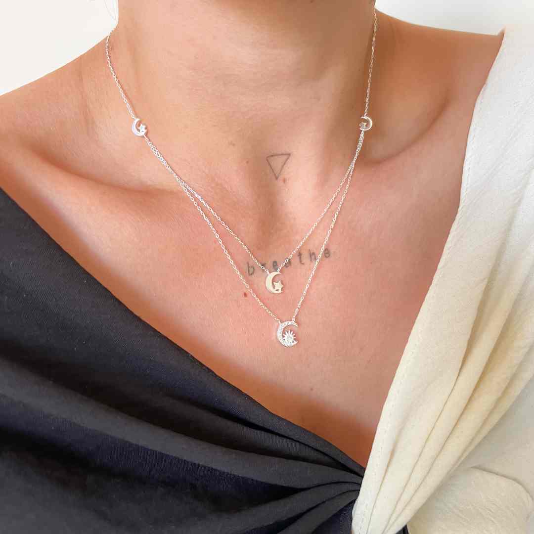 Colar Lua, Estrela e Sol