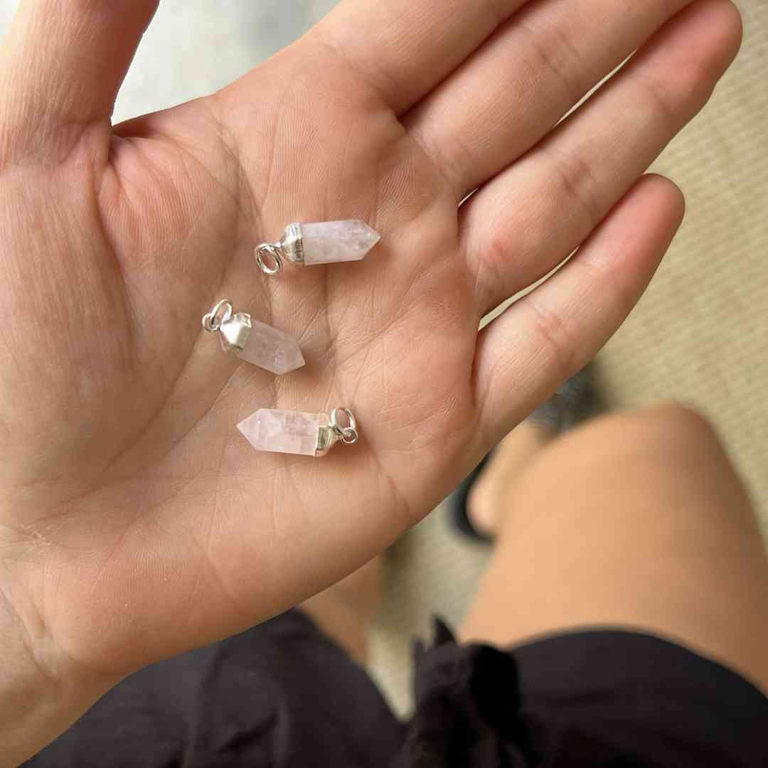 Pingente Quartzo Rosa