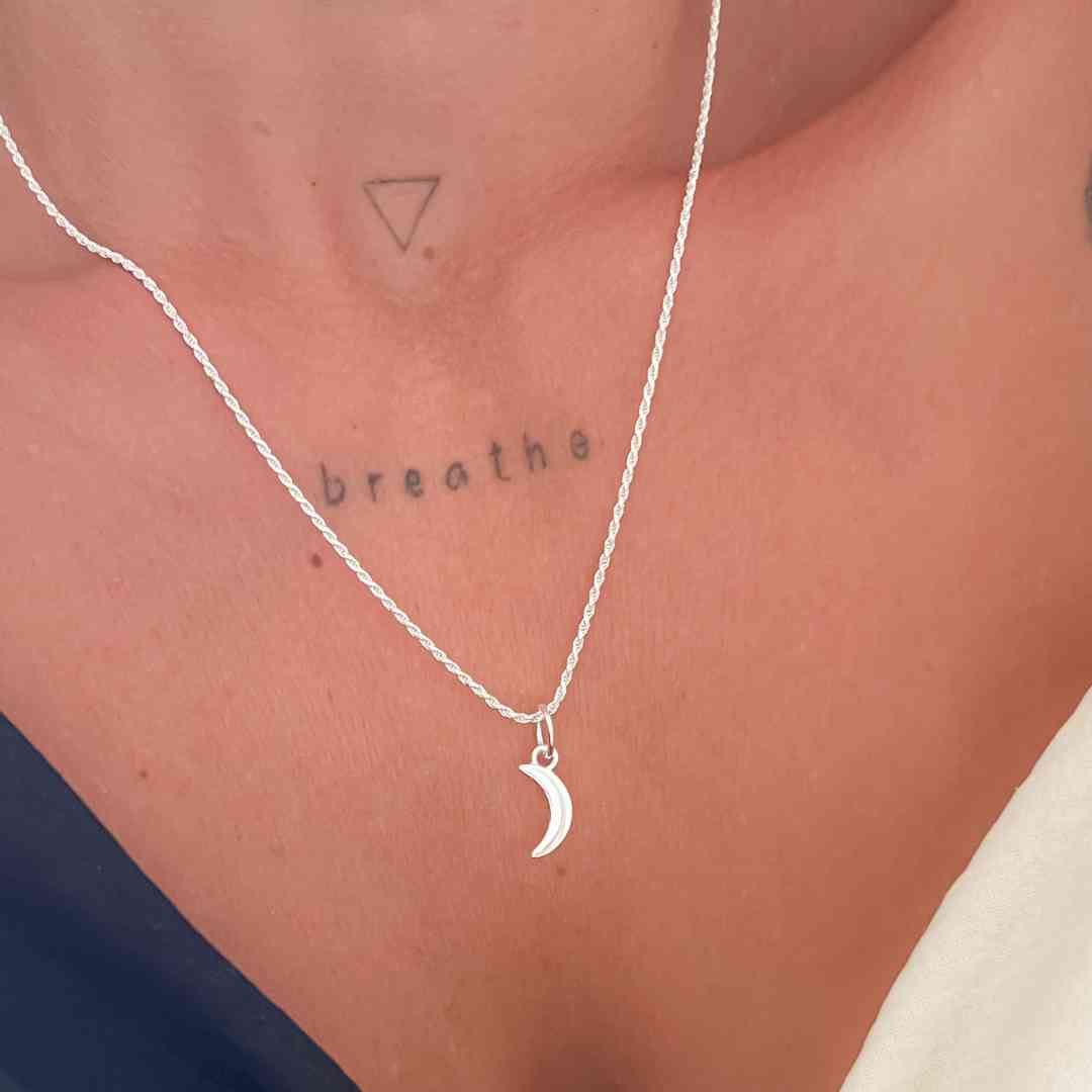 Pingente Meia Lua Lisa