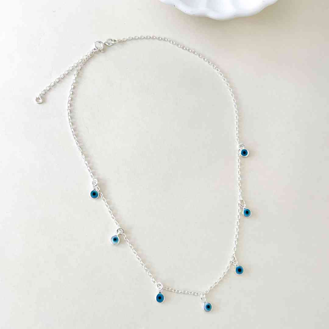 Gargantilha Pingentes Olho Grego