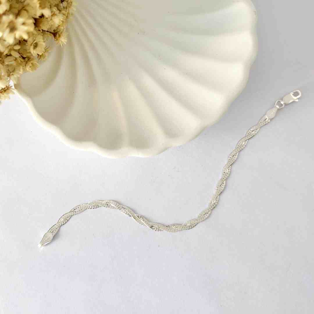 Pulseira Infantil 2 Fios Trançada