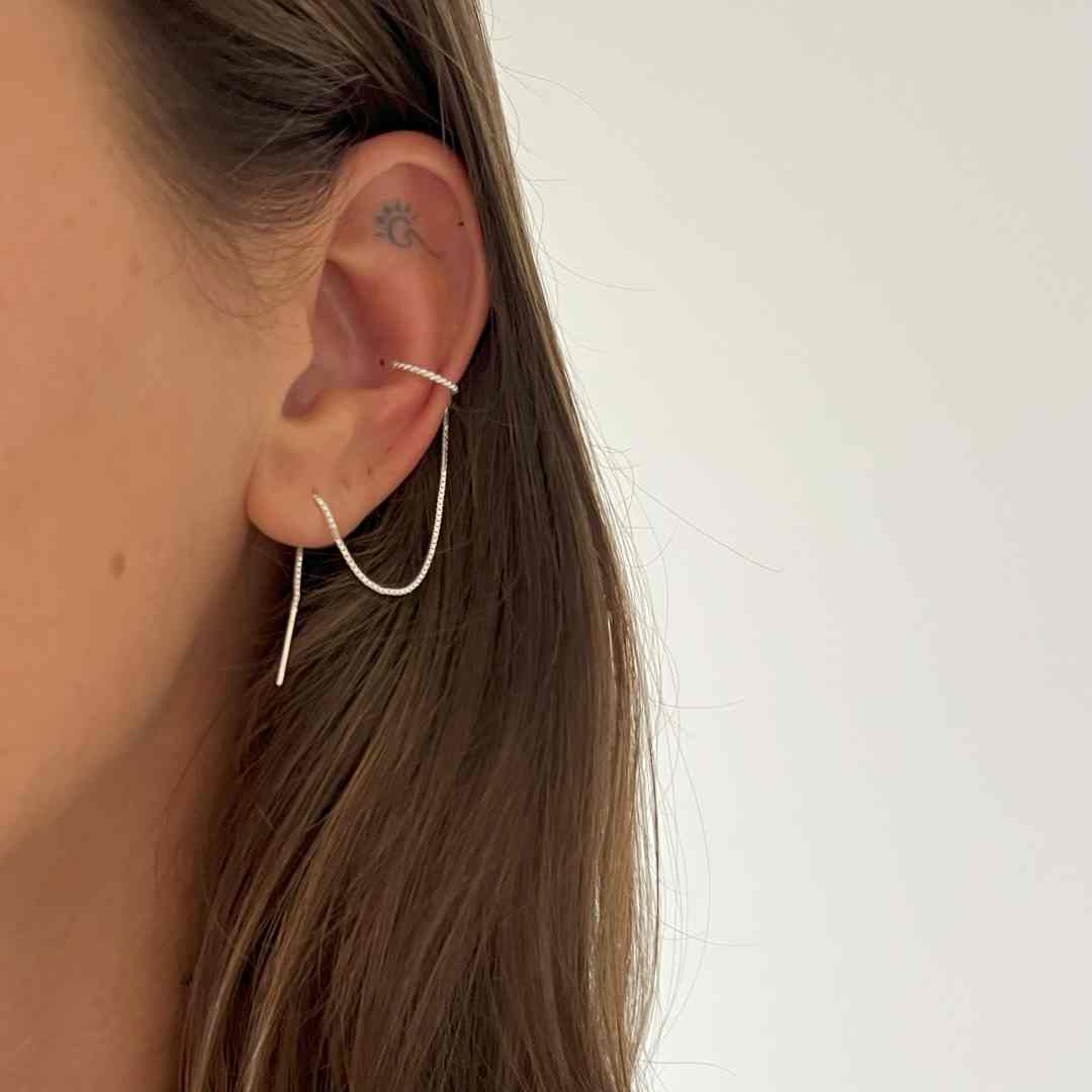 Piercing fake com veneziana