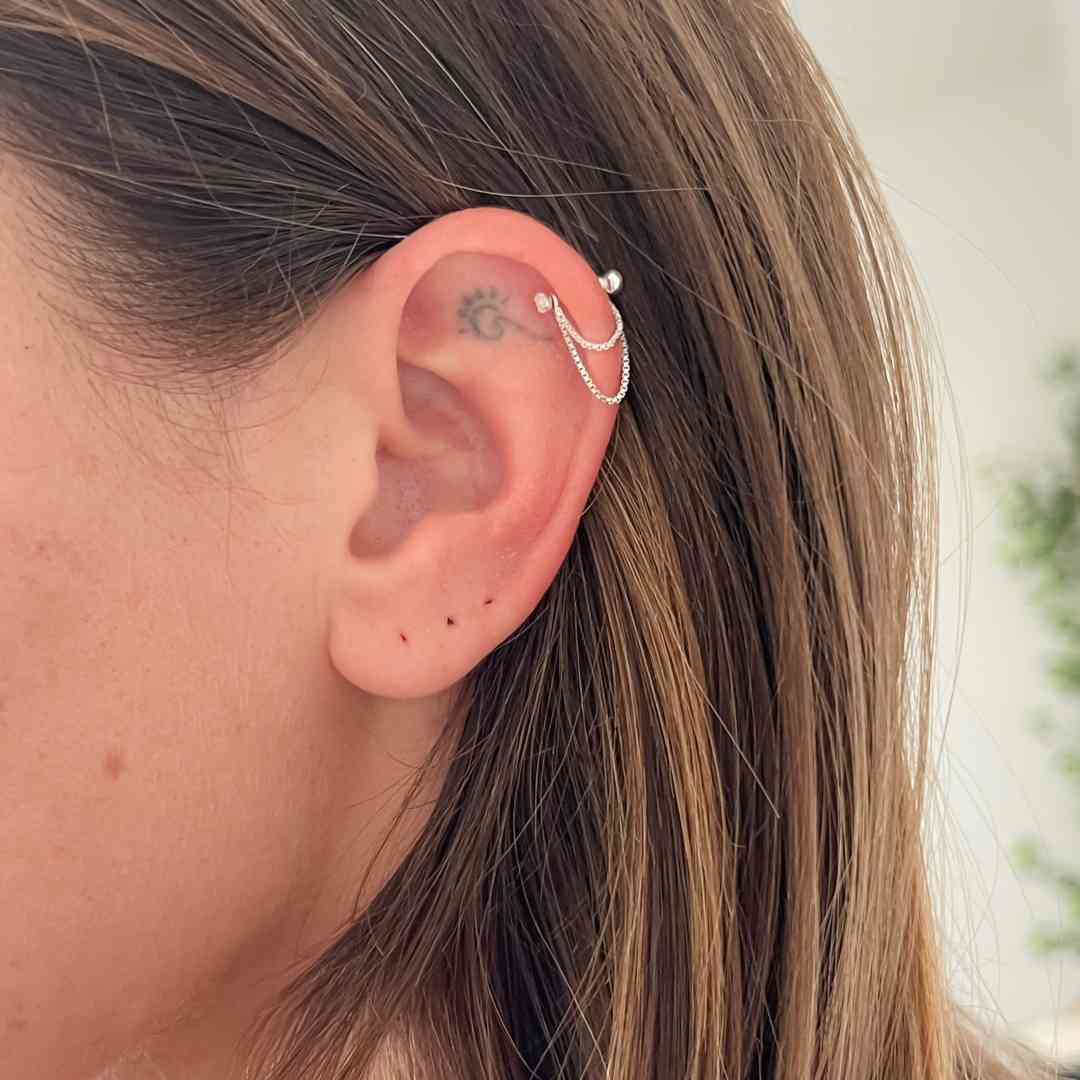 Piercing Haste Reta Ponto de Luz 2 Fios