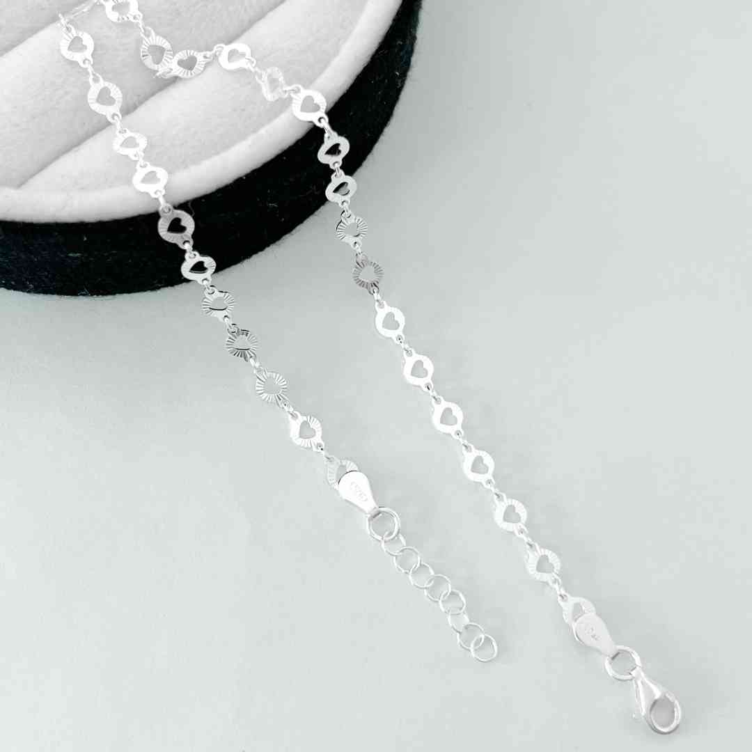 Tornozeleira Chapinha de Coração