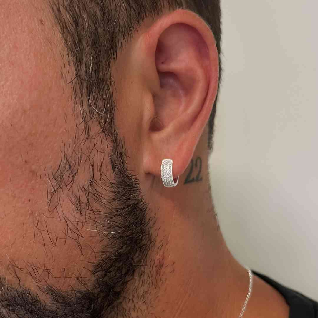 Brinco Argola Cravejada G