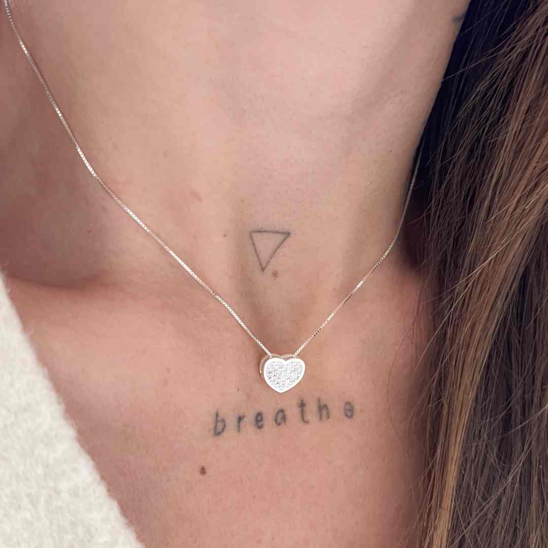 Conjunto Cora&ccedil;&atilde;o Cravejado