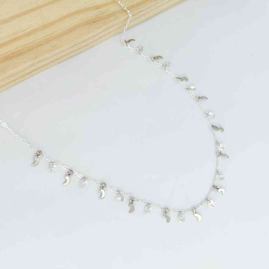 Colar Chocker Lua e Zircônia