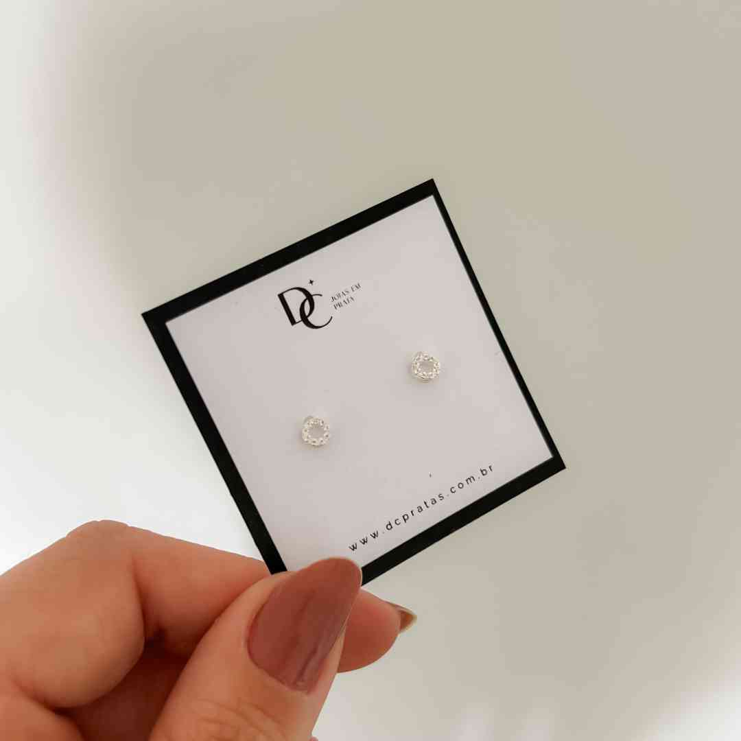 Brinco Infantil Circulo Cravejado