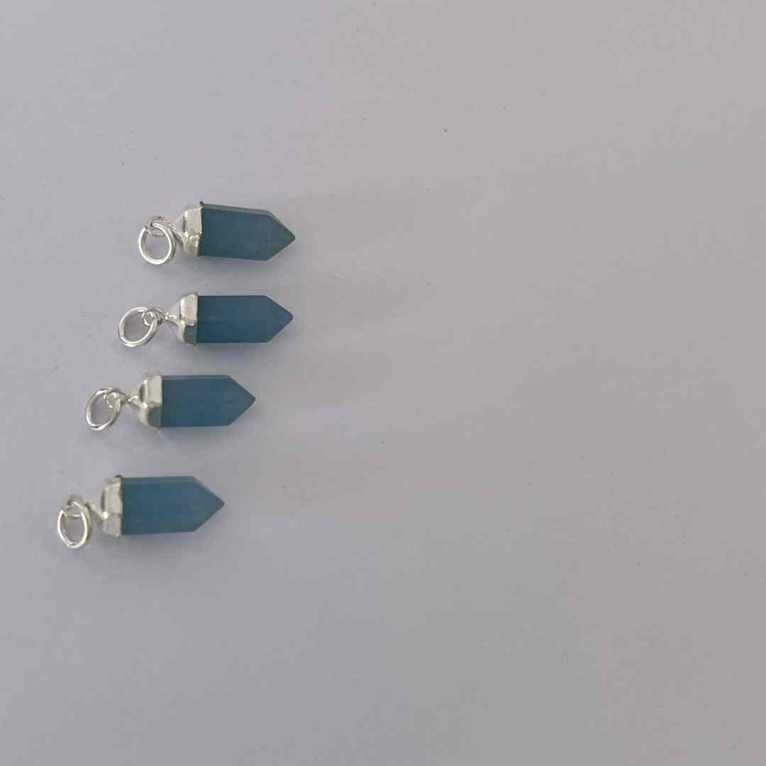 Pingente Pedra Natural Ágatha Azul