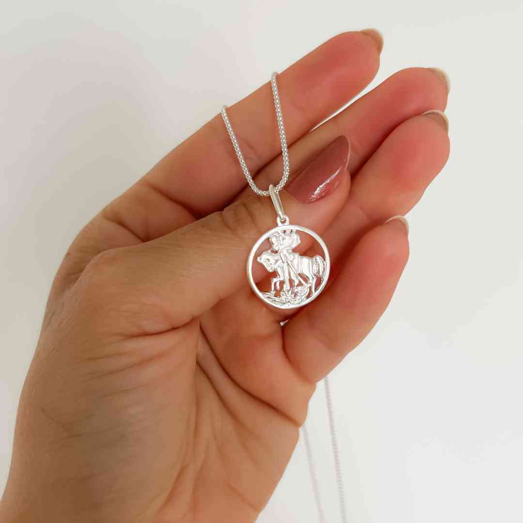 Pingente Medalha São Jorge