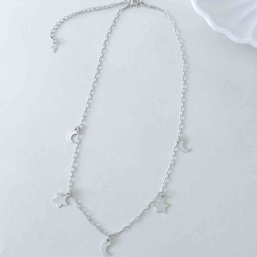 Gargantilha Estrela e Lua