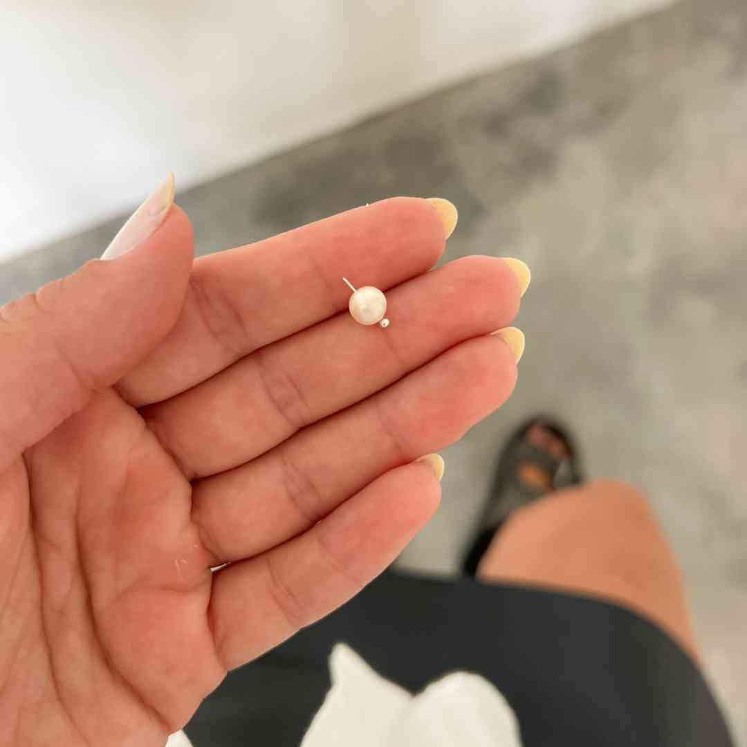 Pingente Mini Pérola Shell