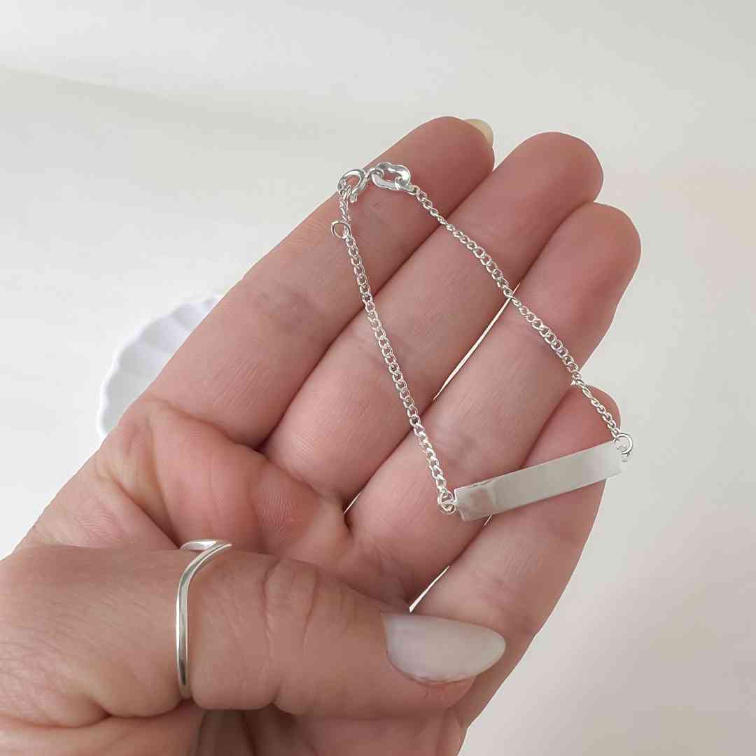 Pulseira Infantil Plaquinha