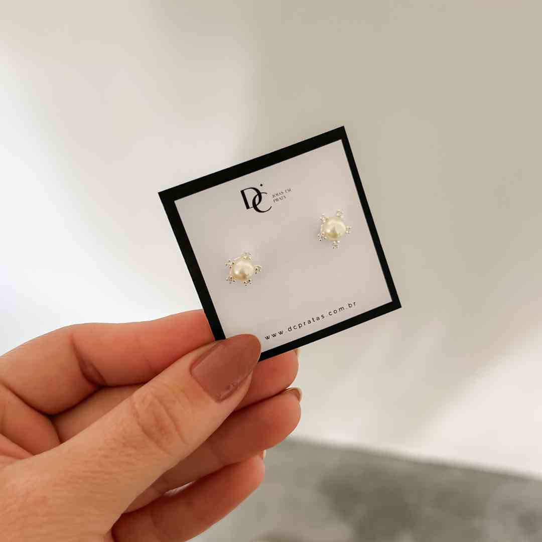 Brinco Pérola Micro Zircônia