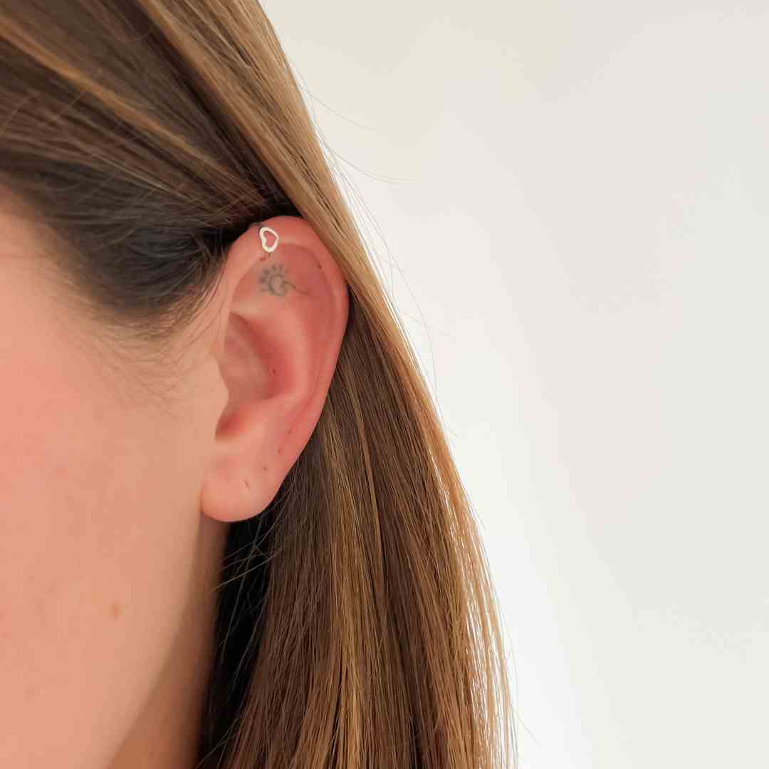 Piercing Fake Coração Mini