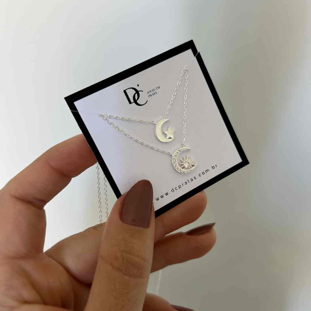 Colar Lua, Estrela e Sol
