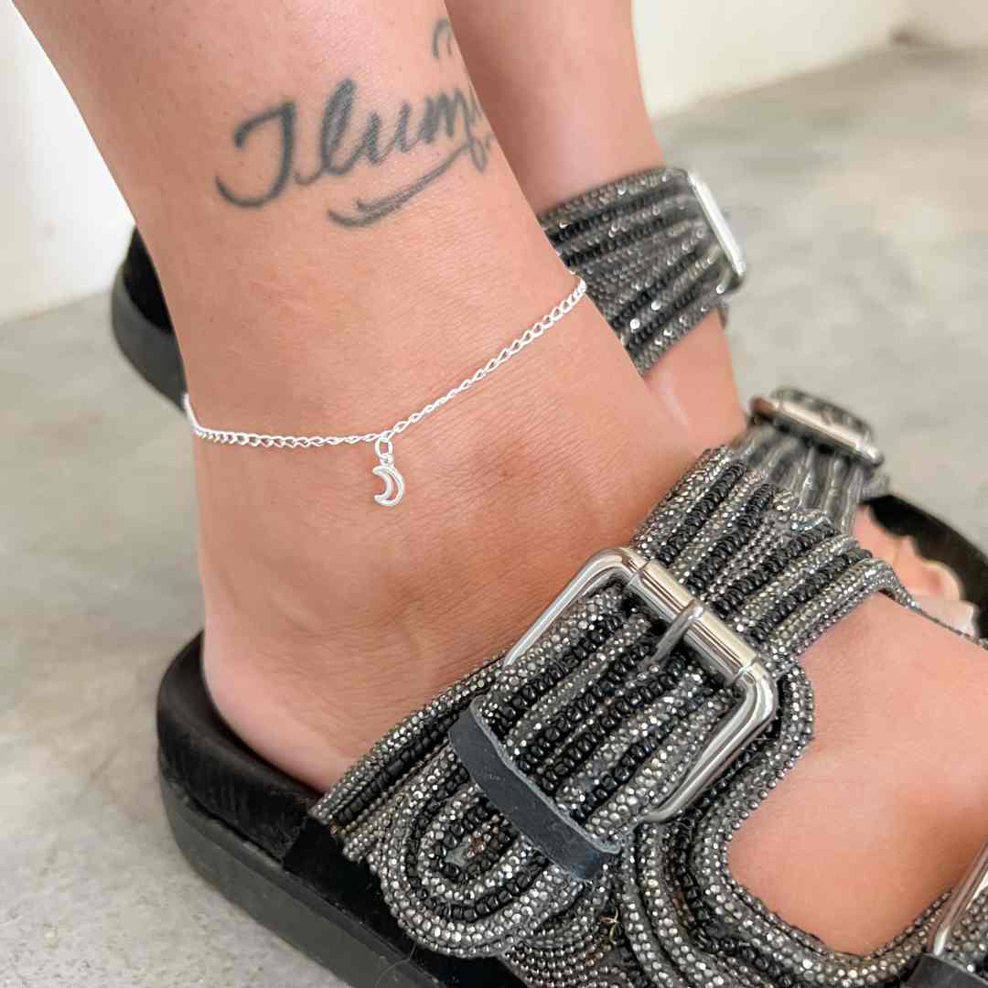 Tornozeleira Pingente Lua