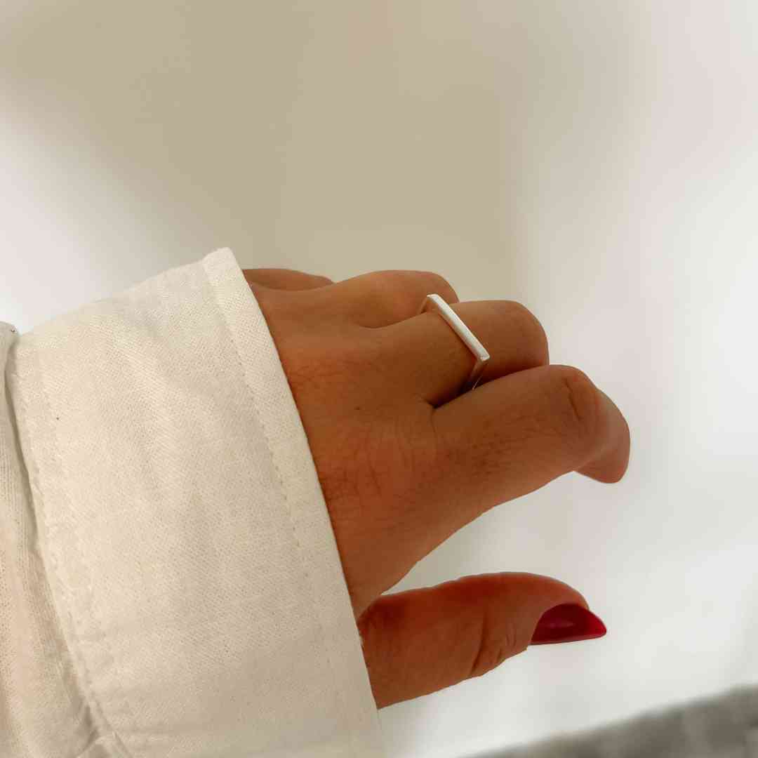 Anel Quadrado Liso 2mm