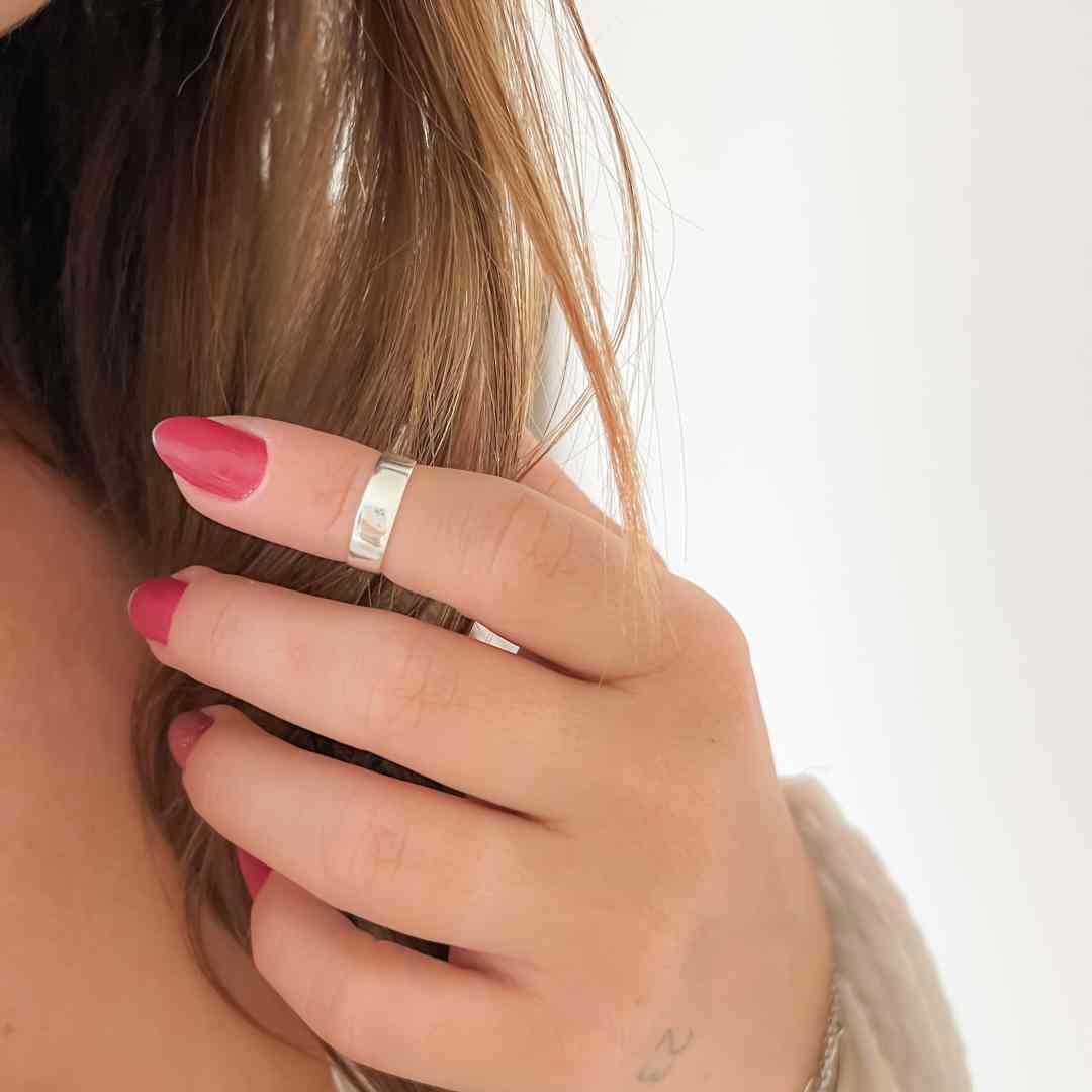 Anel Falange/Dedinho Ajustável Chapinha Liso