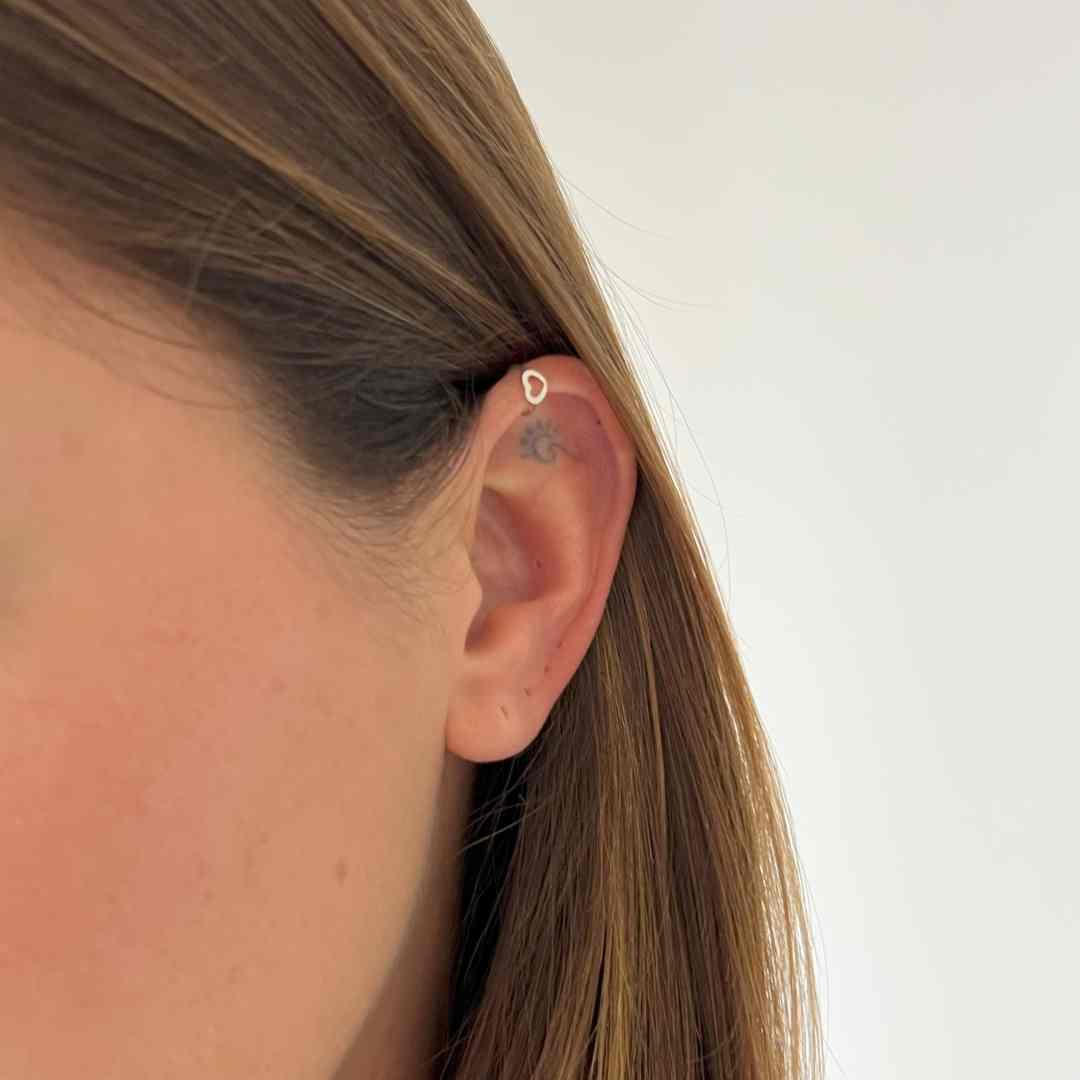 Piercing Fake Coração Mini