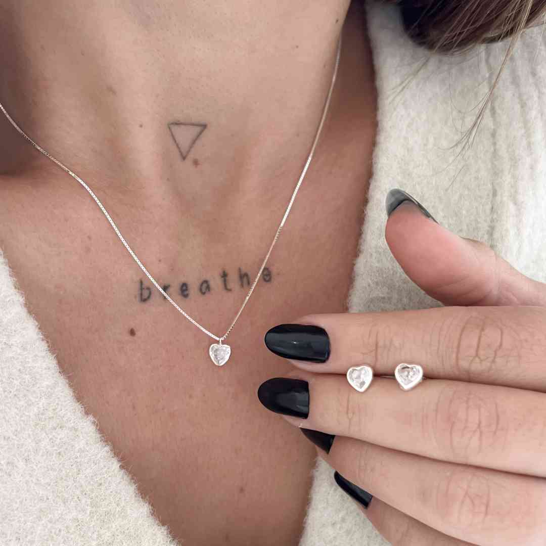 Conjunto Mini Coração + Caixinha