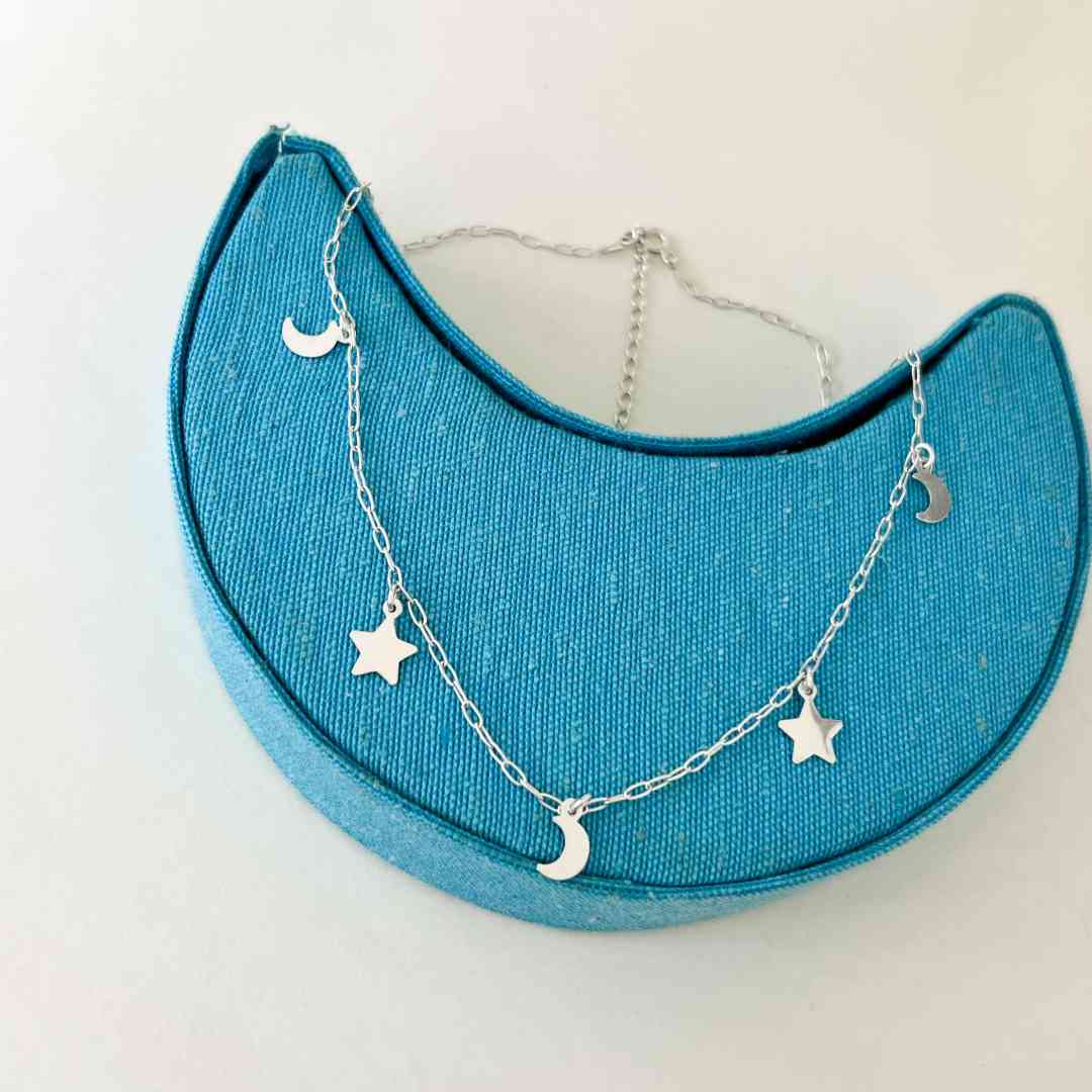 Gargantilha Estrela e Lua