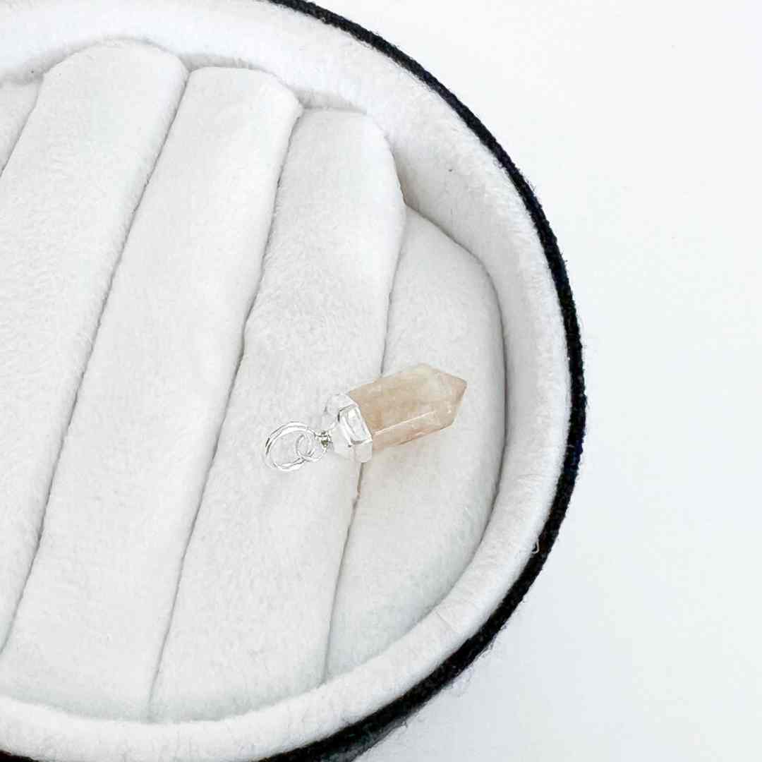 Pingente Pedra Natural Citrino Amarelo