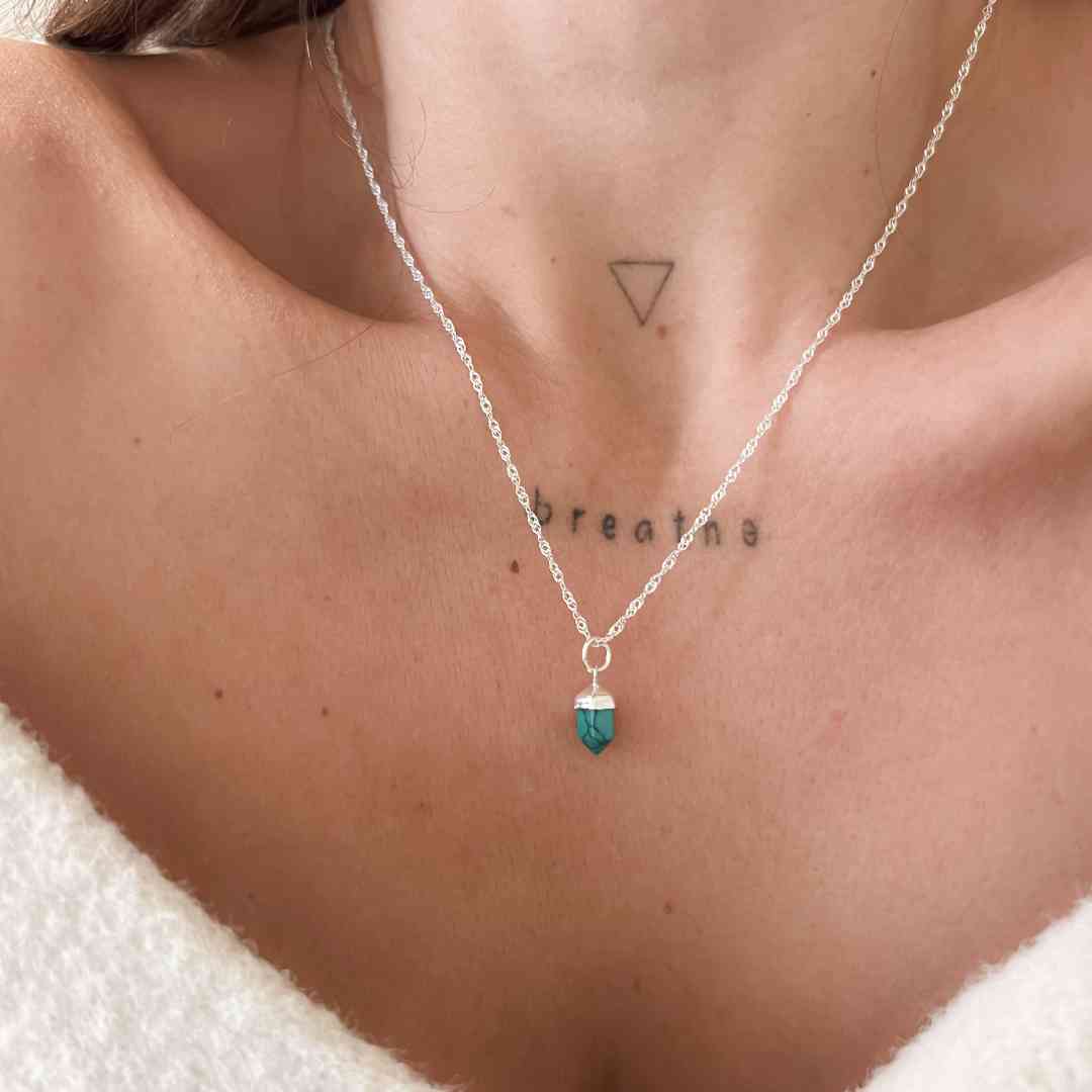 Pingente Pedra Natural Turquesa
