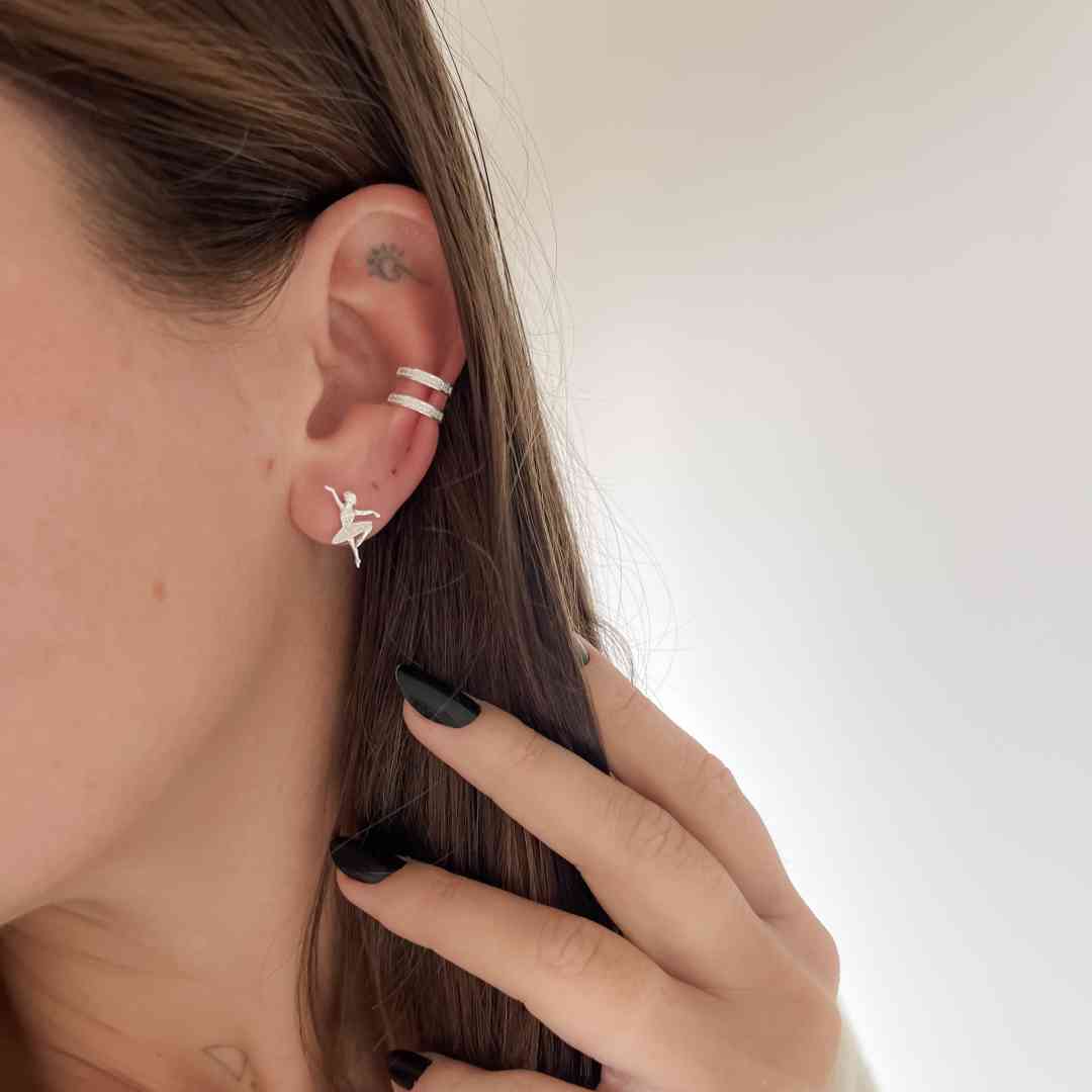 Piercing Fake Duplo Cravejado