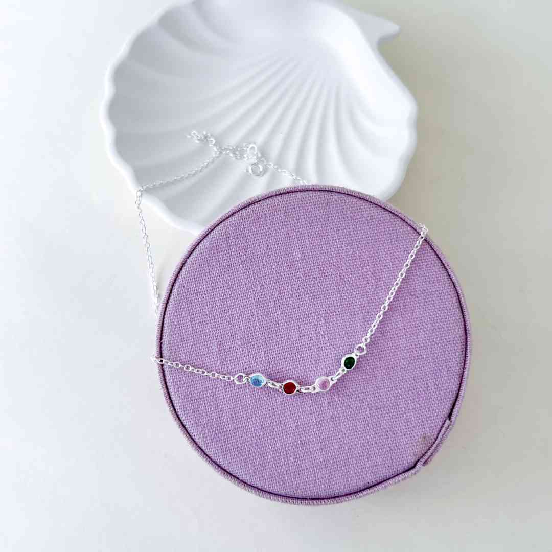 Gargantilha Pedras Coloridas