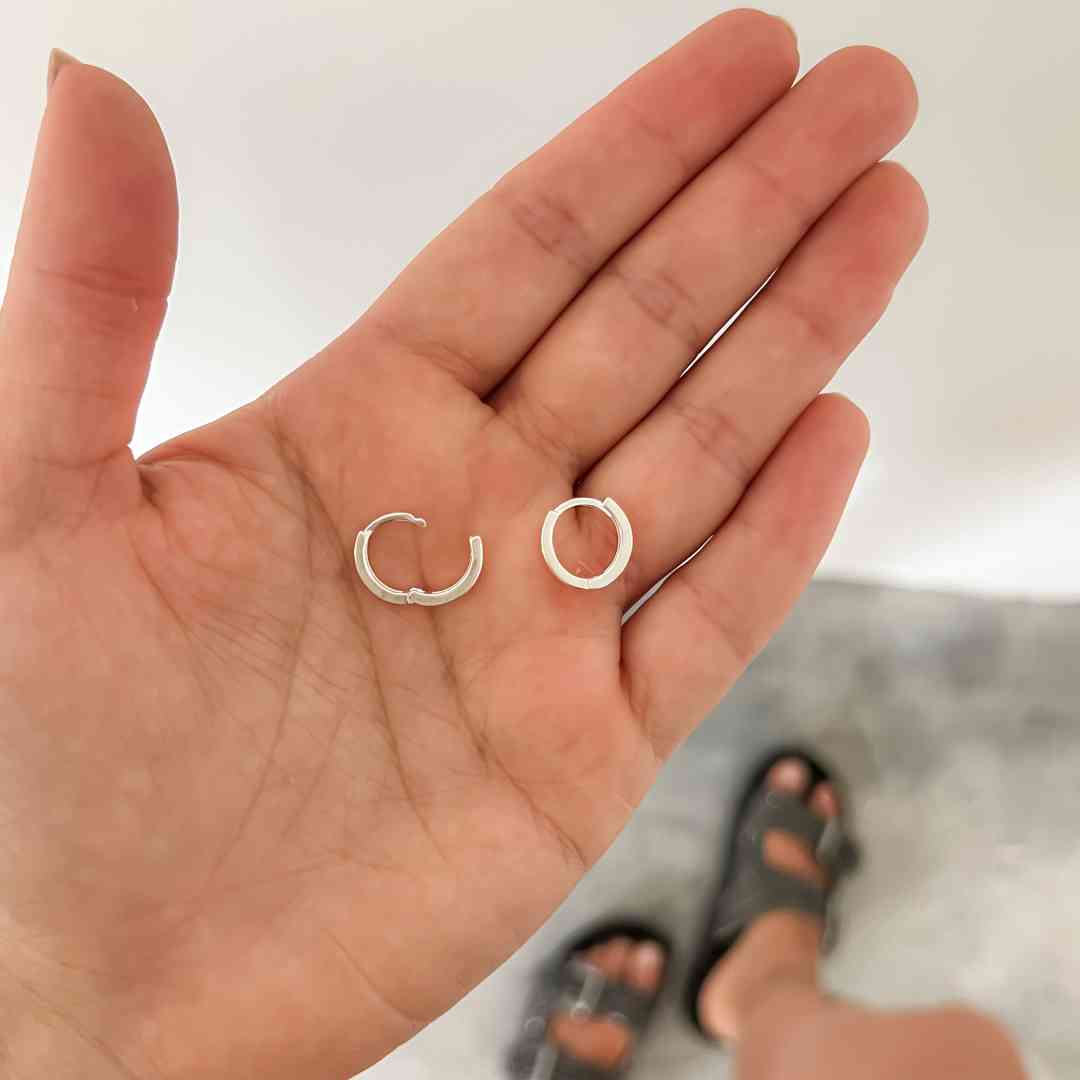 Brinco Argola Clic Lisa Reta