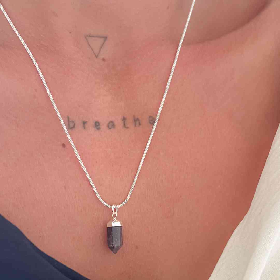 Pingente Pedra Natural Ametista