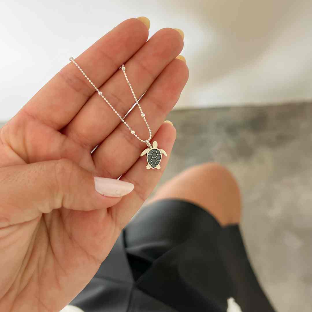 Pingente Tartaruga Resinada