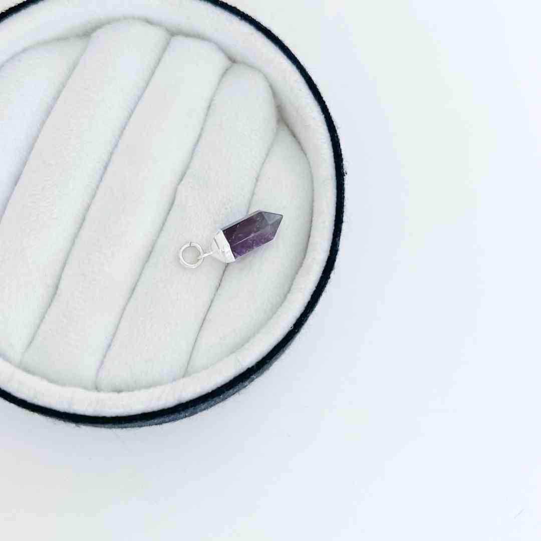 Pingente Pedra Natural Ametista