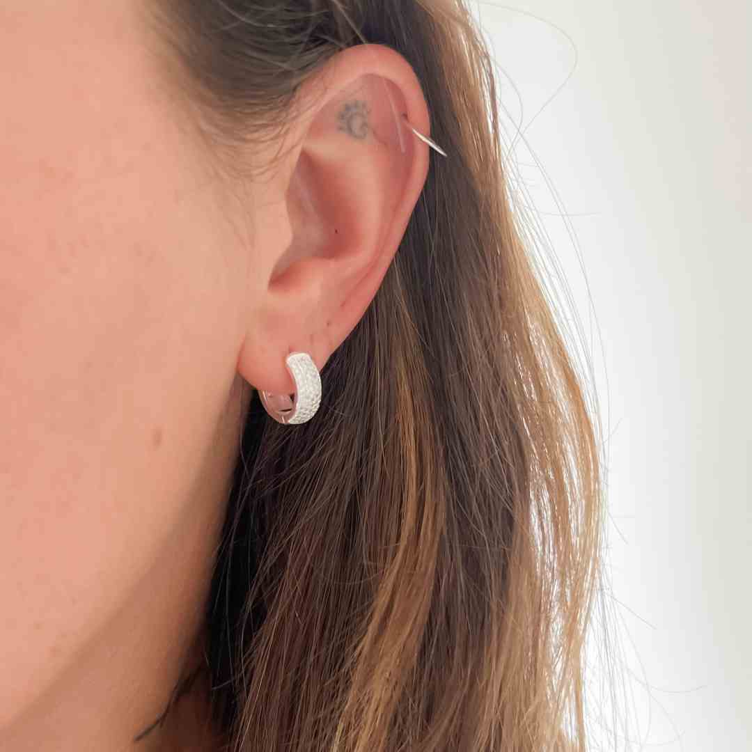 Brinco Argola Cravejada G