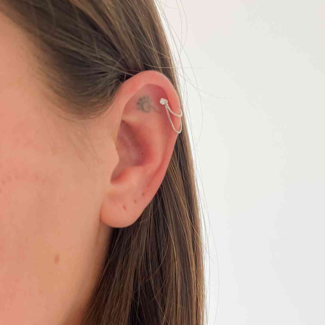 Piercing Haste Reta Ponto de Luz 2 Fios