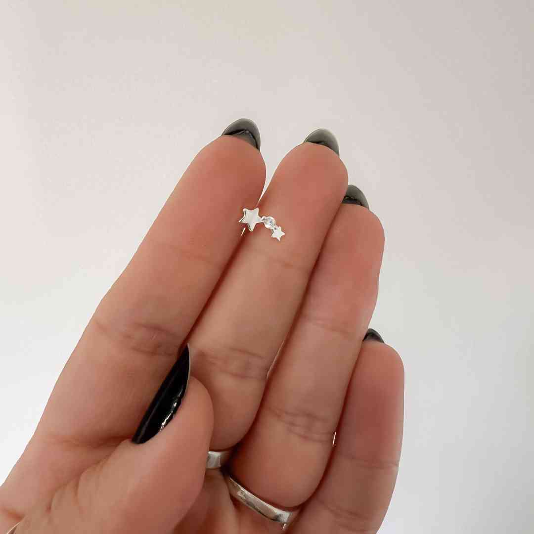 Piercing Haste Reta Duas Estrelas