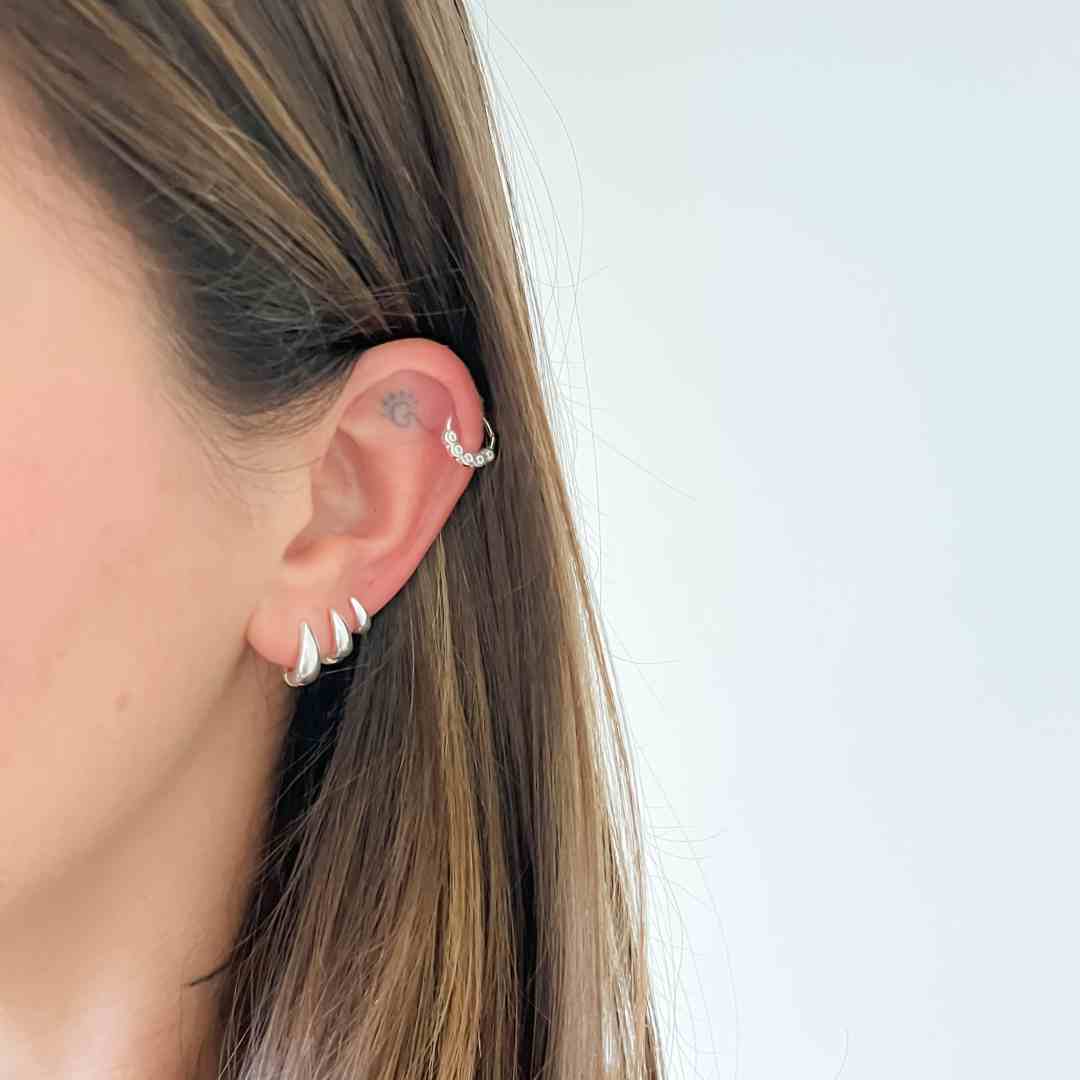 Piercing Argola 5 Pedras