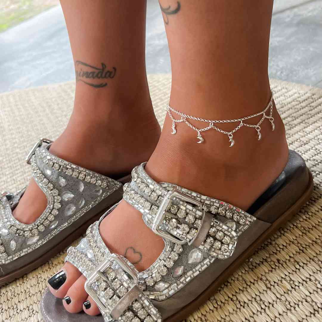 Tornozeleira Renda Lua