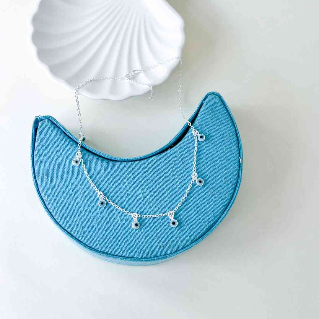 Gargantilha Pingentes Olho Grego