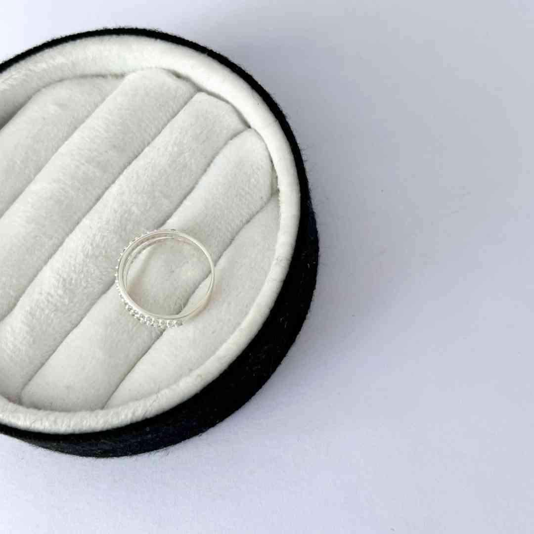 Anel Duplo Cravejado