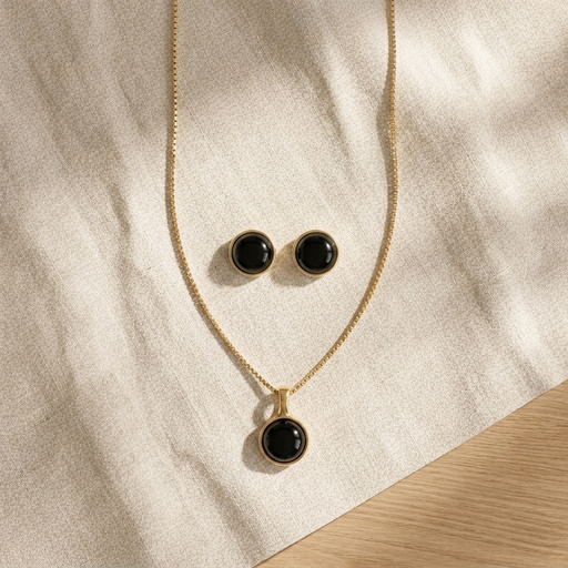 CONJUNTO FOLHEADO A OURO CJ070.D 