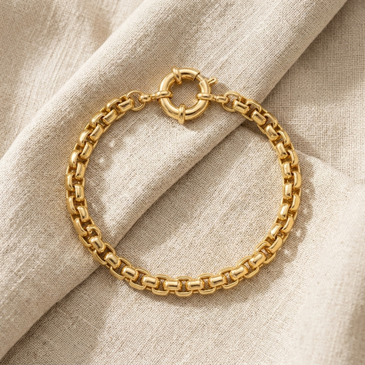 PULSEIRA FOLH OURO ELO CARTIER 